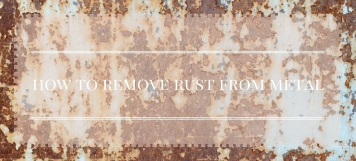 How to remove rust