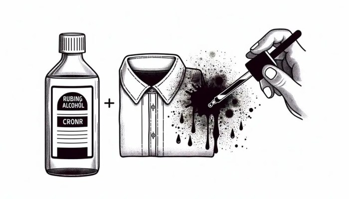 How to remove alcohol stains