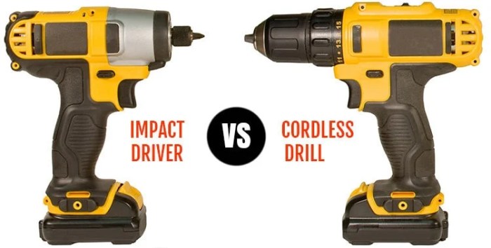 Impact driver vs drill