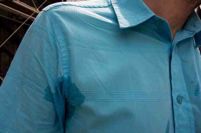 Remove underarm stains and odor