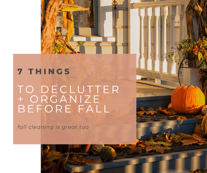 Places you should declutter before fall begins