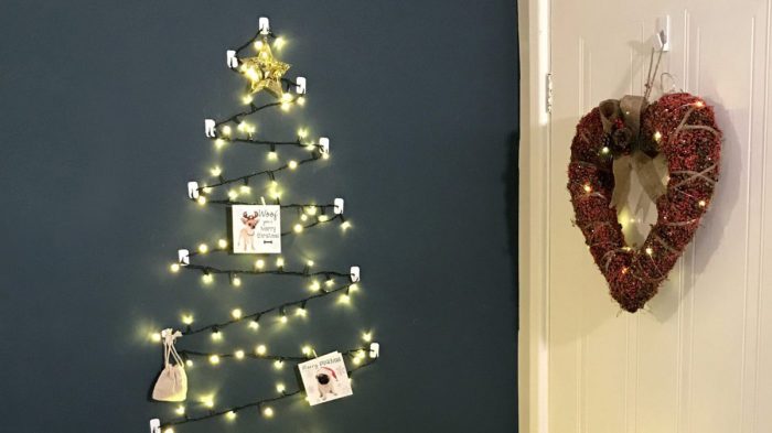 How to diy a wall christmas tree