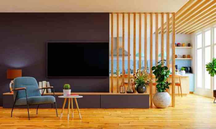 Decorate long narrow living room