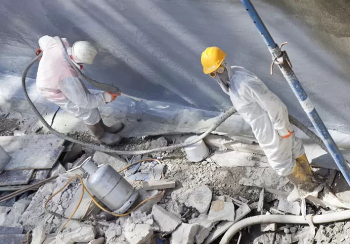 Insulating paint replacing in wall insulation