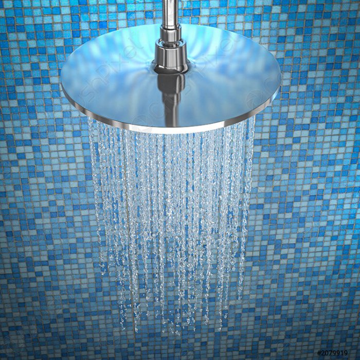 Walk in shower with bench