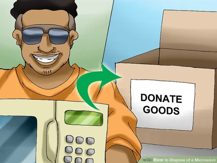 How to dispose of a microwave