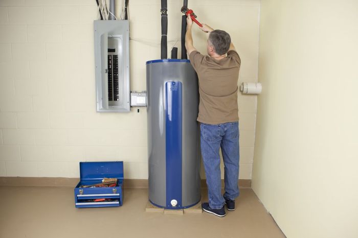 Repair an electric water heater