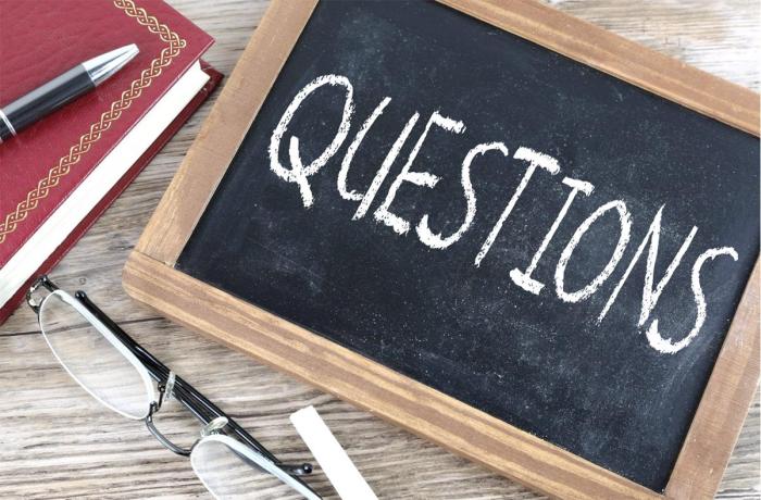 Questions - Free of Charge Creative Commons Chalkboard image Questions you should ask yourself before a deep clean