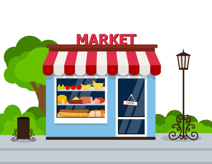 Storefront grocery store facade vector illustration. store building ... How to store bulbs over winter