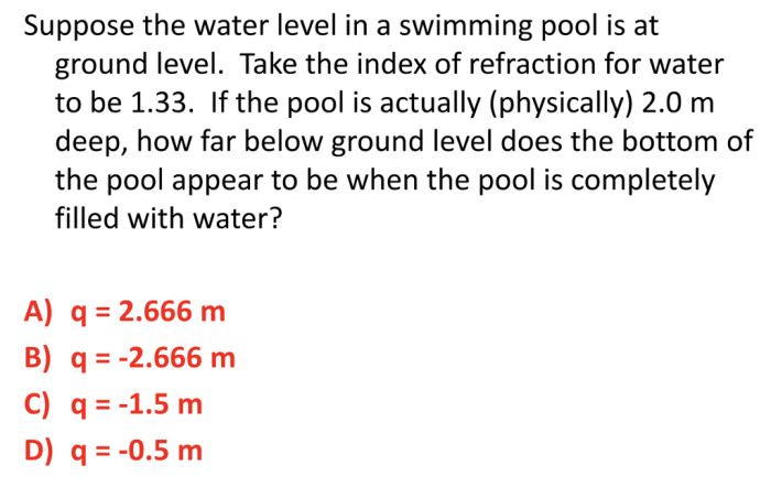 Solved Suppose the water level in a swimming pool is at | Chegg.com What is a plunge pool